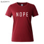 NOPE summer tops tees ladies short t shirt women t-shirt Cotton female tshirt round neck womens t shirts