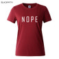 NOPE summer tops tees ladies short t shirt women t-shirt Cotton female tshirt round neck womens t shirts