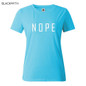 NOPE summer tops tees ladies short t shirt women t-shirt Cotton female tshirt round neck womens t shirts