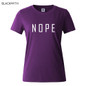 NOPE summer tops tees ladies short t shirt women t-shirt Cotton female tshirt round neck womens t shirts