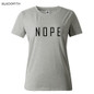 NOPE summer tops tees ladies short t shirt women t-shirt Cotton female tshirt round neck womens t shirts