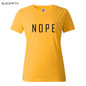 NOPE summer tops tees ladies short t shirt women t-shirt Cotton female tshirt round neck womens t shirts