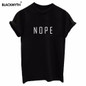 NOPE summer tops tees ladies short t shirt women t-shirt Cotton female tshirt round neck womens t shirts