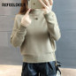 Refeeldeer Women Turtleneck Winter Sweater Women 2017 Fashion Women Sweaters And Pullovers Female Knit Tricot Jumper Pull Femme