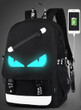 Raged Sheep Boys School Backpack Student Luminous Animation USB Charge Changeover Joint School Bags Teenager anti-theft backpack