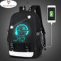 Raged Sheep Boys School Backpack Student Luminous Animation USB Charge Changeover Joint School Bags Teenager anti-theft backpack