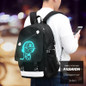 Raged Sheep Boys School Backpack Student Luminous Animation USB Charge Changeover Joint School Bags Teenager anti-theft backpack