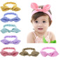 Rabbit Ear Headbands Korea Style Headwear Bow Elastic Knot Baby Hair Accessories Children Infant Headband Girls Bows Headdress