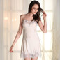 Lace satin nightgowns women silk lace nightgowns plus size sexy sleep dress for adults sleep chemise Kigurumi sleepwear dress