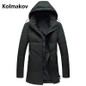 KOLMAKOV 2017 winter Men's casual winter jackets thicken white duck down hooded jacket men , men's white duck down coat men