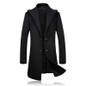 KOLMAKOV 2017 new winter high quality Casual hooded collar men's woolen coat,men 52% woolen long trench coat, full size M-3xl.