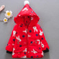 2017 Fashion Baby Girl Winter Rabbit Hooded Coat Thick Warm Outwear Clothes Winter clothes baby girl clothes baby Clothing