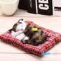 Stuffed Toys Lovely Simulation Animal Doll Plush Sleeping Cats Toy with Sound Kids Toy Decorations Birthday Gift For Children
