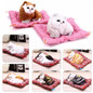 Stuffed Toys Lovely Simulation Animal Doll Plush Sleeping Cats Toy with Sound Kids Toy Decorations Birthday Gift For Children