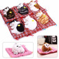 Stuffed Toys Lovely Simulation Animal Doll Plush Sleeping Cats Toy with Sound Kids Toy Decorations Birthday Gift For Children