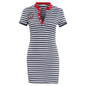 Striped Navy V neck Summer Dresses Casual Bodycon Knee-Length Summer Dress Women Clothes