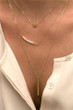 Chicnico Delicate triple layered Pendant Necklace