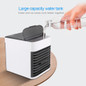 Home Mini Air Conditioner Portable Air Cooler 7 Colors LED USB Personal Space Cooler Fan Air Cooling Fan Rechargeable Fan Desk