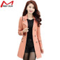 Trench Coat Women 2017 Autumn Female Double-Breasted Long Coat Outwear Coat Plus Size Windbreaker YL034