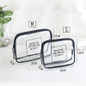 Transparent Cosmetic Bags PVC Makeup Bags Women Travel Organizer Necessary Beauty Case Lady Toiletry Bag Bath Wash Make Up Box