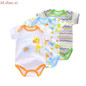 3 Pieces/lot Summer Baby Boys Romper Animal style Short Sleeve cotton infant rompers Jumpsuit cotton Baby Newborn Clothes