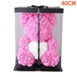 Rose Flower Bear - Fully Assembled Teddy Bear - Over 20 Dozen Artificial Flowers 25cm/40cm
