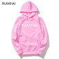 RUMEIAI New Brand Sweatshirt Men Hoodies Fashion Solid Fleece Hoodie Mens Pullover Men's Tracksuits Printing Hooded Coat