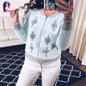 Rugod 2018 New Fashion Autumn Spring Warm Mink Cashmere Cardigan Sweaters Women Long Sleeve Casual Loose Sweater Knitted Tops