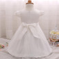 New Flowers Pearls Baby Girls Party Dress Toddler Girl Birthday Dress Kids Princess Wedding tutu Dress Baby Christening Clothing