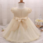 New Flowers Pearls Baby Girls Party Dress Toddler Girl Birthday Dress Kids Princess Wedding tutu Dress Baby Christening Clothing