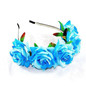 New Flower Garland Floral Bride Headband Hairband Wedding Party Prom Festival Decor Princess Floral Wreath Headpiece BZ678647