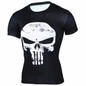 New Fitness Compression Shirt Men Anime Superhero Punisher Skull Batman Superman 3D T Shirt Bodybuilding Crossfit tshirt