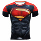 New Fitness Compression Shirt Men Anime Superhero Punisher Skull Batman Superman 3D T Shirt Bodybuilding Crossfit tshirt