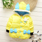 New Kids Coat Bow Baby Girls winter Coats full sleeve coat girl's warm Baby jacket Winter Outerwear Thick girl clothing Lovely