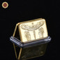 Replica Gold Bar Germany Color Map Bundesrepublik 24K Gold Bar Coin Free Luxury Display Frame