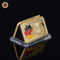 Replica Gold Bar Germany Color Map Bundesrepublik 24K Gold Bar Coin Free Luxury Display Frame