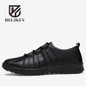 RELIKEY Brand Men Casual Shoes New Arrival Fashion Genuine Leather Men Shoe,Comfortable Breathable Lace-up Casual Zapatos Hombre