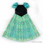 Fashion Green Custom Anna&Elsa Girls Princess Dress Kids Girl Vestidos Baby Children Cosplay Dresses Pincess Party Kids Dresses