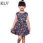 Fashion Girls Dress Summer Children Clothing Dress for Girl Sleeveless Floral Kids Clothes Dresses for Girls Vestidos
