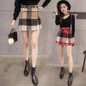 ShyVelvet 2017 Woolen Plaid Skirt Women Autumn Winter Fashion High Waist Sexy Mini Skirts