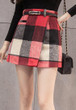 ShyVelvet 2017 Woolen Plaid Skirt Women Autumn Winter Fashion High Waist Sexy Mini Skirts