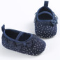 First Walker Newborn White Bowknot Dot Baby Girl Lace Shoes Baby Shoes Toddler Prewalker Anti-Slip Shoe