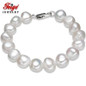 Feige Baroque style 10-11mm Natural White Freshwater Pearl Bracelets For Women's Genuine Freshwater Pearl Brand Fine Jewelry