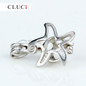 CLUCI popular starfish 925 sterling silver cage pendant 3pcs necklace