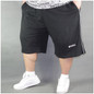 Big Men Size Shorts Men Solid Baggy Loose Elastic Shorts Cotton Casual Plus Size Shorts Extra Large Big Plus Size Black Gray