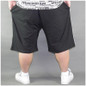 Big Men Size Shorts Men Solid Baggy Loose Elastic Shorts Cotton Casual Plus Size Shorts Extra Large Big Plus Size Black Gray