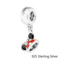 Beads Fits Pandora Bracelets 925 Sterling Silver Jewelry Mouse "Minnie Ear Hat" Original Fashion Charms CKK