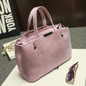 Hot Sale Nubuck Leather Women Top-Handle Bags Candy Color Women Shoulder Bag Rivet Women Bags