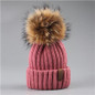 FURTALK Winter hat for Kids Ages 2-7 Knit Beanie winter baby hat for children fur Pom Pom Hats for girls and boys