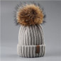 FURTALK Winter hat for Kids Ages 2-7 Knit Beanie winter baby hat for children fur Pom Pom Hats for girls and boys